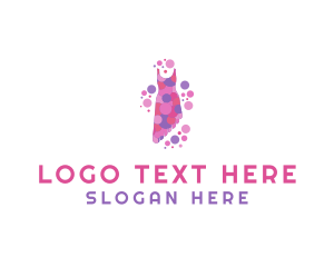 Pink Fashion Dress Logo