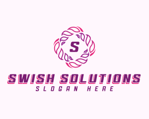 Digital Swirl Vortex logo design