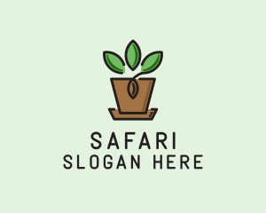 Garden Plant Pot  Logo