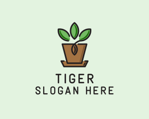 Garden Plant Pot  Logo