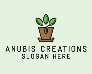 Garden Plant Pot  logo design