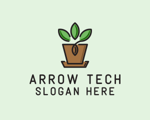 Garden Plant Pot  logo design