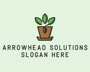 Garden Plant Pot  logo design