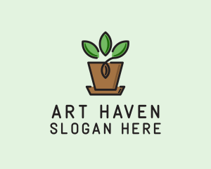 Garden Plant Pot  logo design