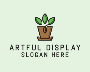 Garden Plant Pot  logo design