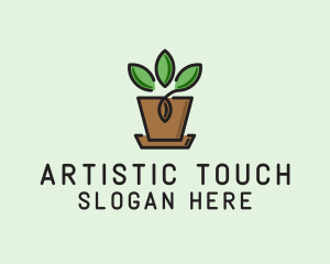 Garden Plant Pot  logo design