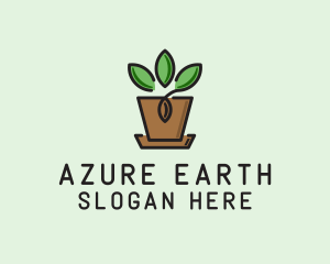 Garden Plant Pot  logo design