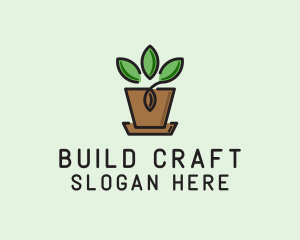 Garden Plant Pot  logo design