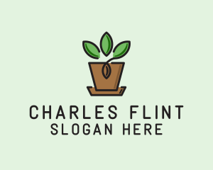 Garden Plant Pot  logo design