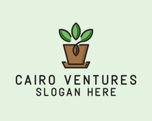 Garden Plant Pot  logo design