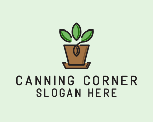 Garden Plant Pot  logo design