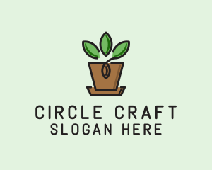 Garden Plant Pot  logo design