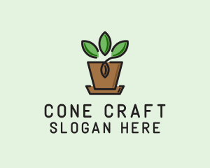 Garden Plant Pot  logo design