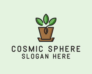 Garden Plant Pot  logo design