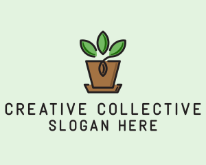 Garden Plant Pot  logo design