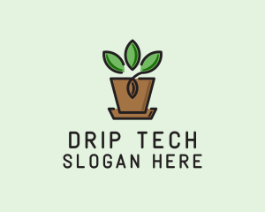 Garden Plant Pot  logo design