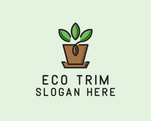 Garden Plant Pot  logo design