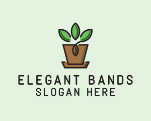 Garden Plant Pot  logo design