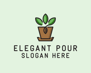 Garden Plant Pot  logo design