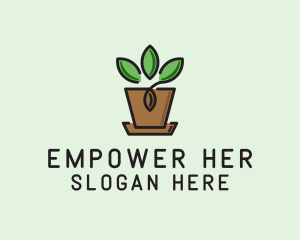 Garden Plant Pot  logo design