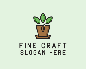 Garden Plant Pot  logo design