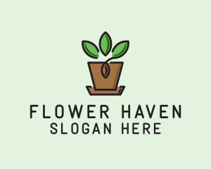 Garden Plant Pot  logo design