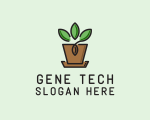 Garden Plant Pot  logo design