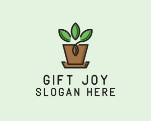 Garden Plant Pot  logo design