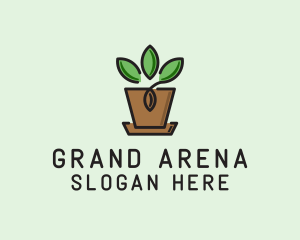 Garden Plant Pot  logo design