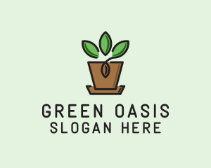 Succulent - Garden Plant Pot logo design