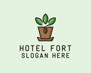 Garden Plant Pot  logo design