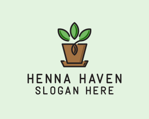 Garden Plant Pot  logo design