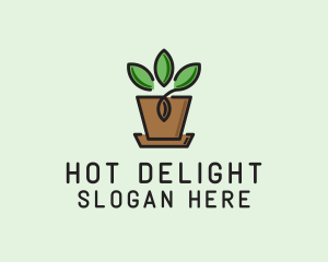 Garden Plant Pot  logo design