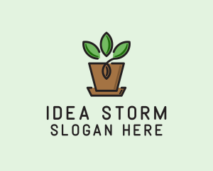 Garden Plant Pot  logo design