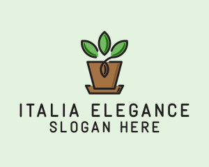 Garden Plant Pot  logo design