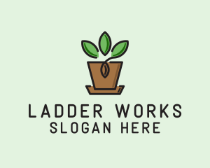 Garden Plant Pot  logo design