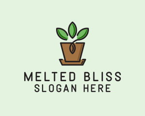 Garden Plant Pot  logo design