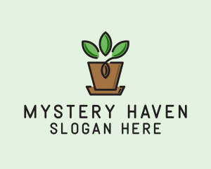 Garden Plant Pot  logo design