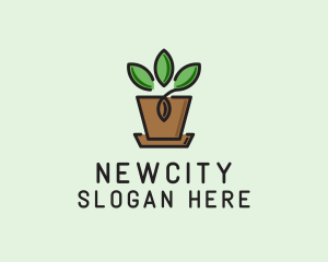 Garden Plant Pot  logo design