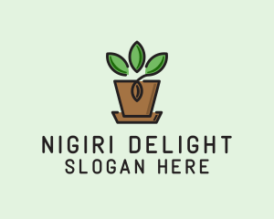 Garden Plant Pot  logo design