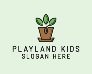 Garden Plant Pot  logo design