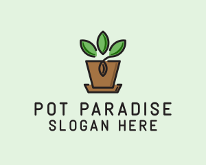 Pot - Garden Plant Pot logo design