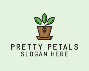 Garden Plant Pot  logo design