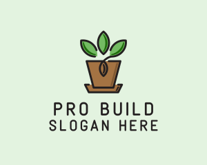 Garden Plant Pot  logo design