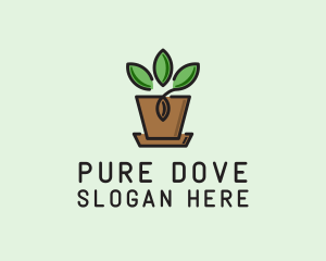 Garden Plant Pot  logo design