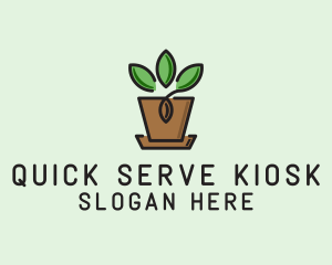 Garden Plant Pot  logo design