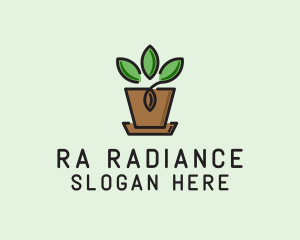 Garden Plant Pot  logo design