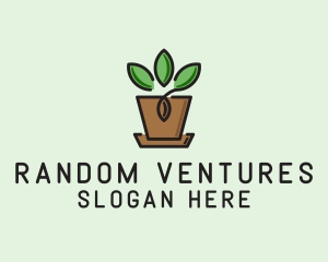 Garden Plant Pot  logo design