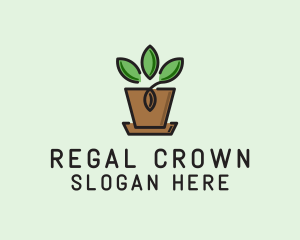 Garden Plant Pot  logo design