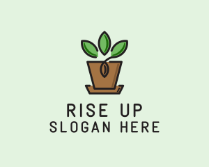 Garden Plant Pot  logo design